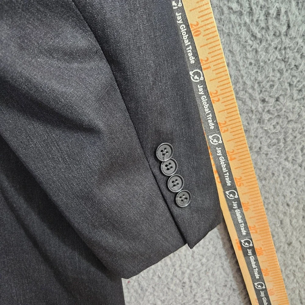 Jack Victor Classic Rochester‎ Mens Charcoal Gray Wool Blazer Sport Coat 56R